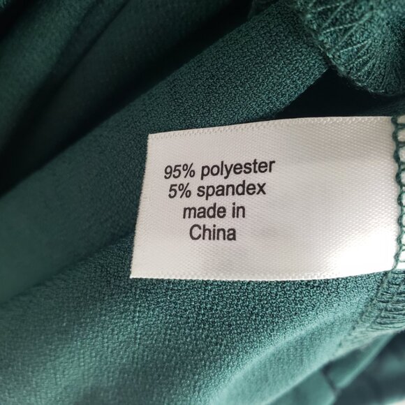 Lane Bryant Floral Print Keyhole Cut Out Blouse Top 22 Long Sleeves Green Black - Picture 9 of 9